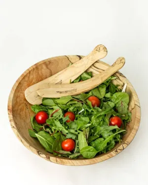 10" SPALTED MAPLE ROUND BOWL