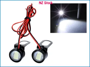 2 x 12V LED Motorcycle Lights, Running Lights, Warning Lights