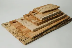 21" SPALTED MAPLE RECTANGULAR CUTTING BOARD