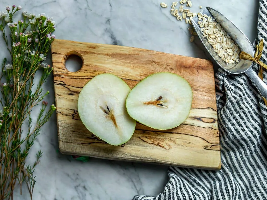 21" SPALTED MAPLE RECTANGULAR CUTTING BOARD