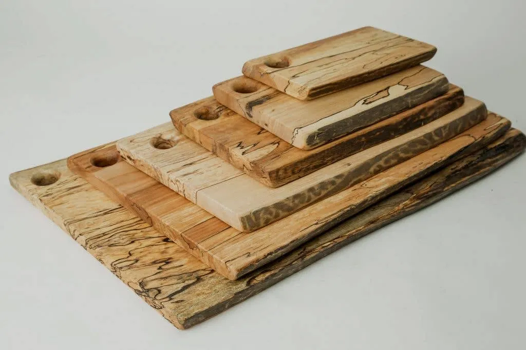 21" SPALTED MAPLE RECTANGULAR CUTTING BOARD