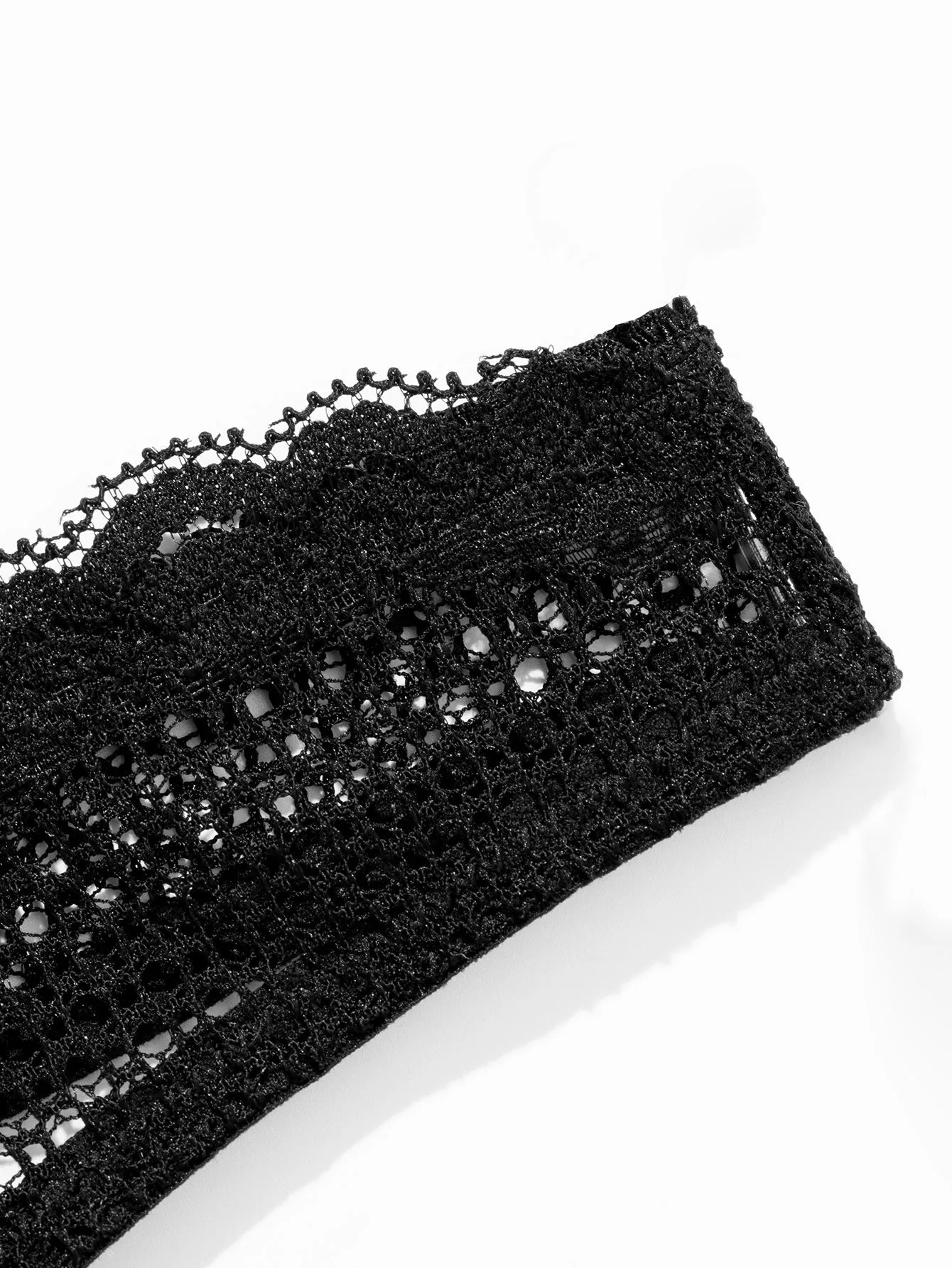 3 PCS Mid-Waisted Sexy Breathable Thongs Black