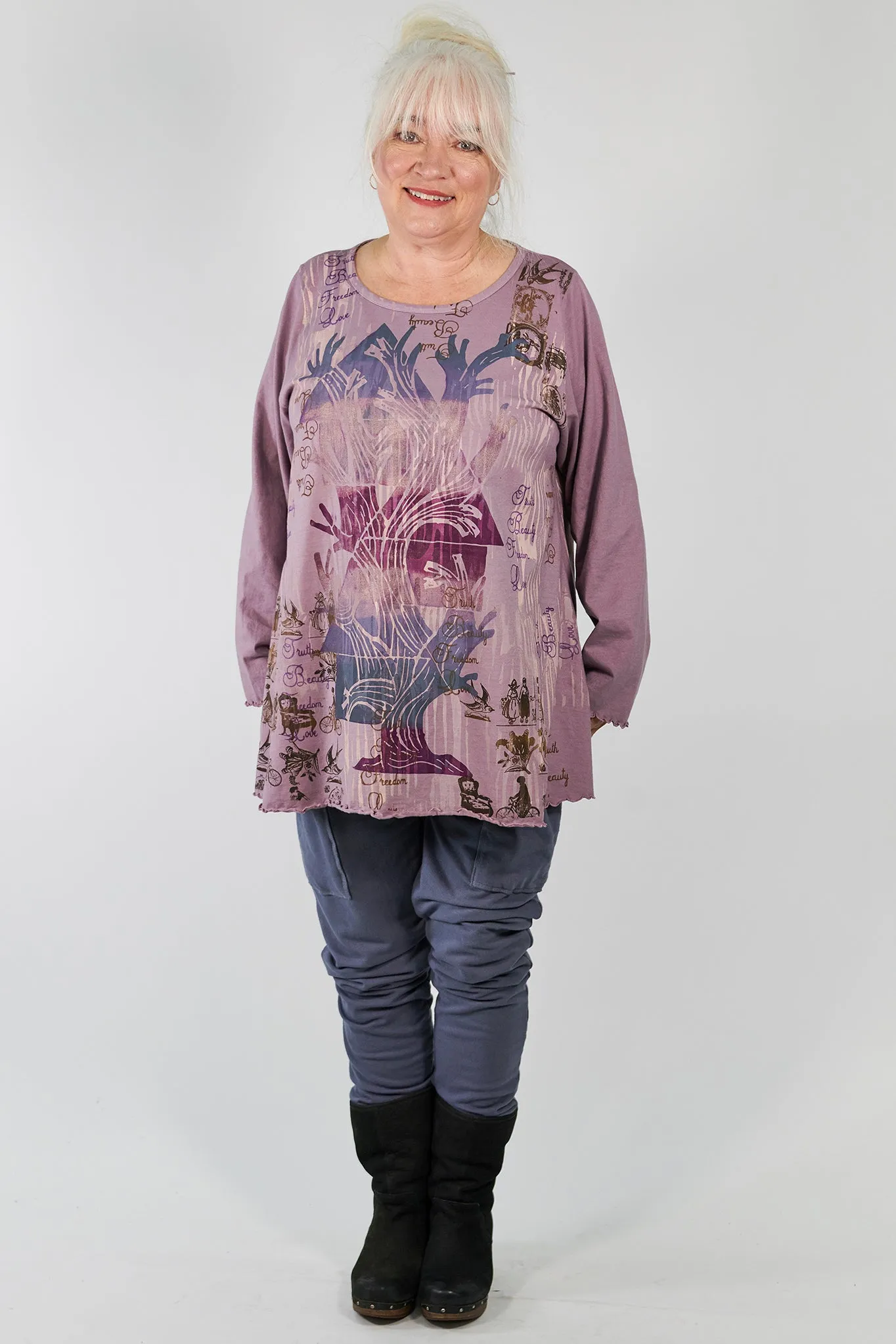 3293 Bamboo /Organic Cotton Knit Pant w huge pockets-Lake-U