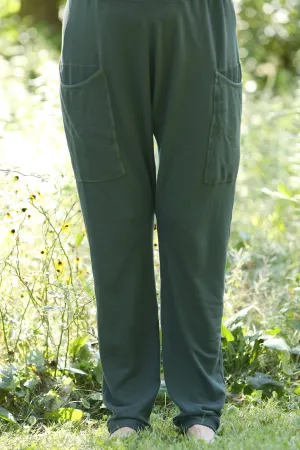 3293 Bamboo /Organic Cotton Knit Pant w huge pockets-Sequoia-U