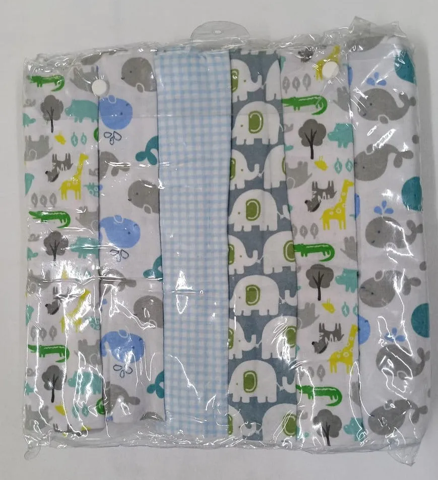 6 pcs/pack Receiving Flannels