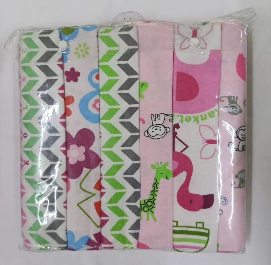 6 pcs/pack Receiving Flannels