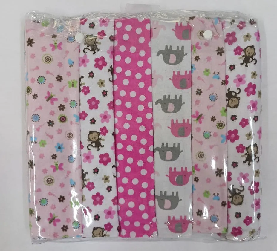 6 pcs/pack Receiving Flannels
