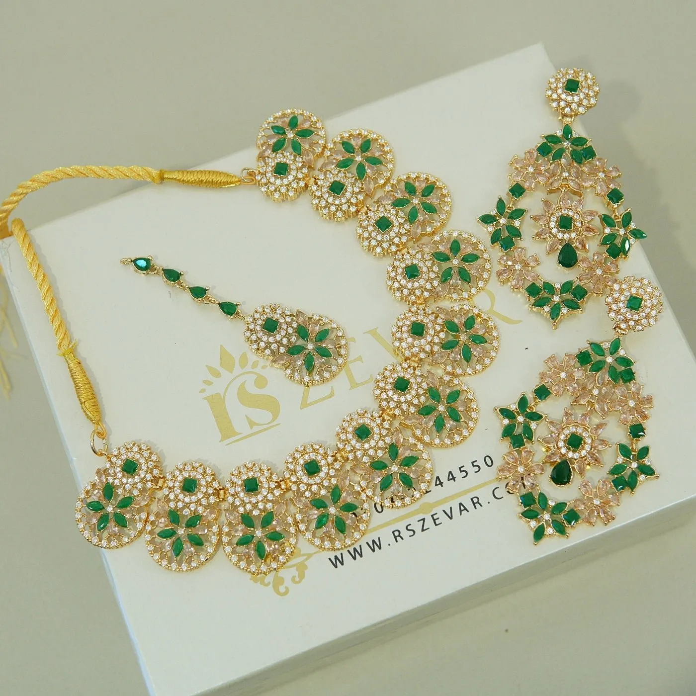 AD CZ Necklace Set