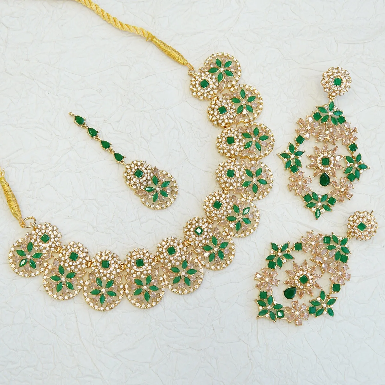 AD CZ Necklace Set