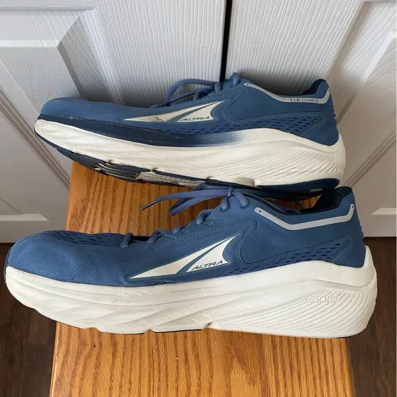 Altra Via Olympus Mineral Blue Road Running Athletic Shoe SZ 12.5