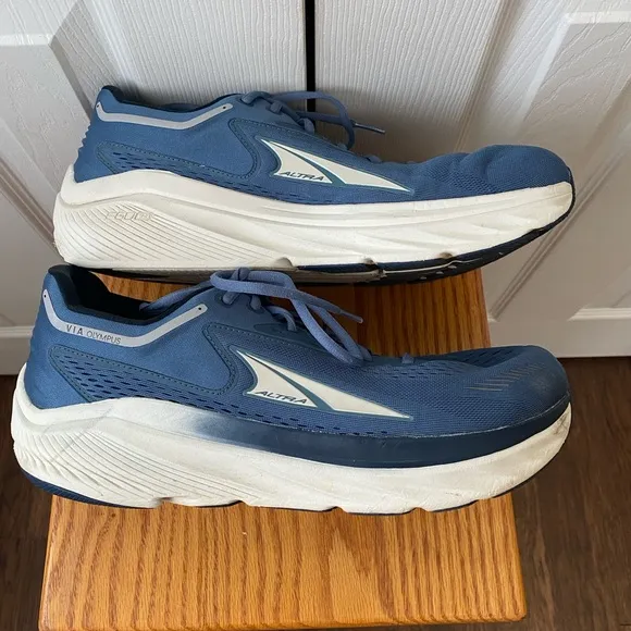 Altra Via Olympus Mineral Blue Road Running Athletic Shoe SZ 12.5