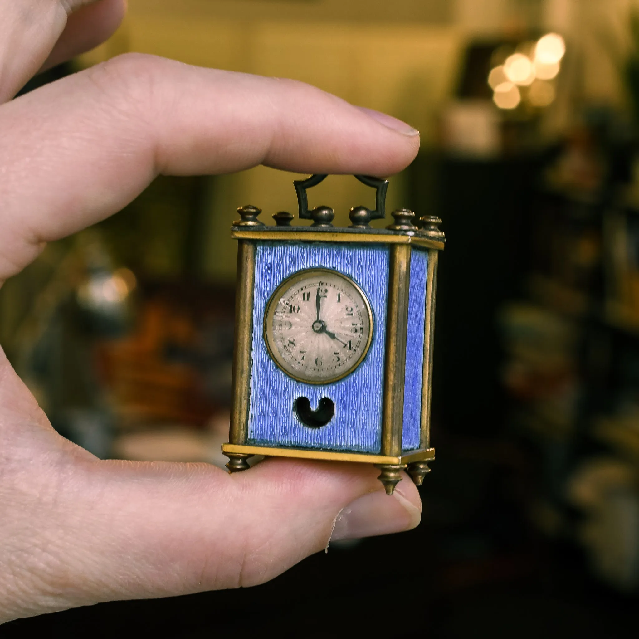 Antique Miniature Carriage Clock
