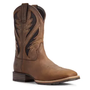 Ariat®­ Men's "Hybrid VenTEK" Western Boots - Distressed Tan