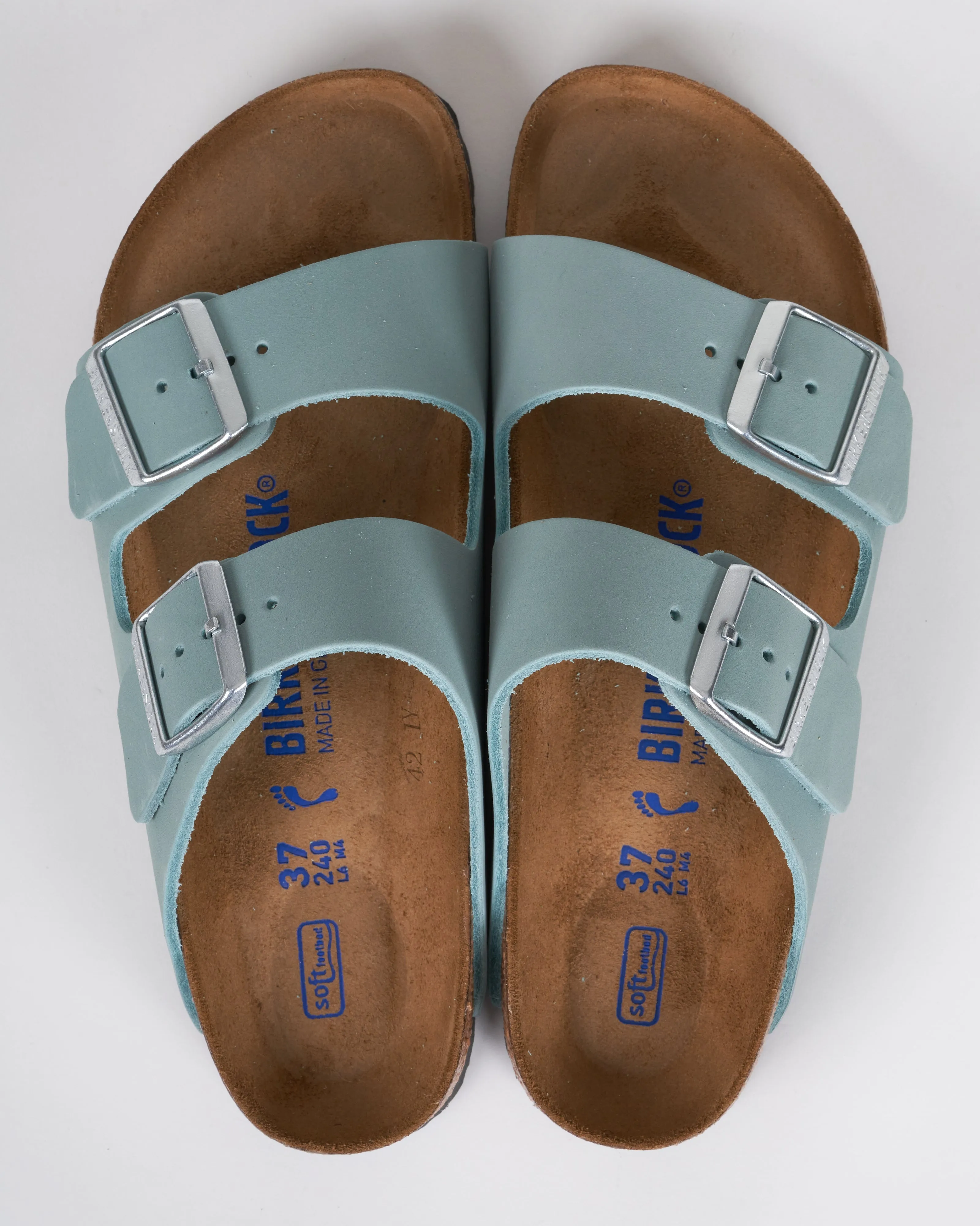 arizona soft footbed - faded aqua nubuck