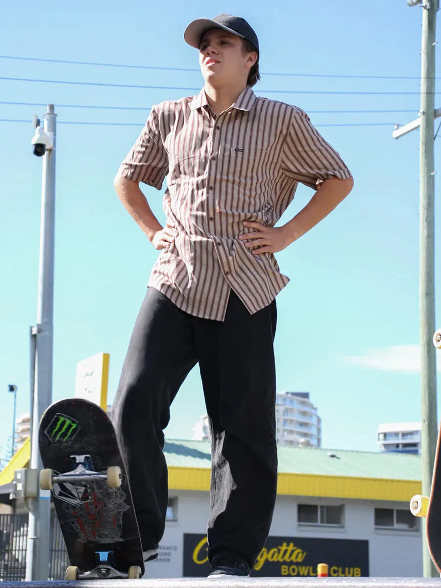 Arvostripe Woven Short Sleeve Shirt