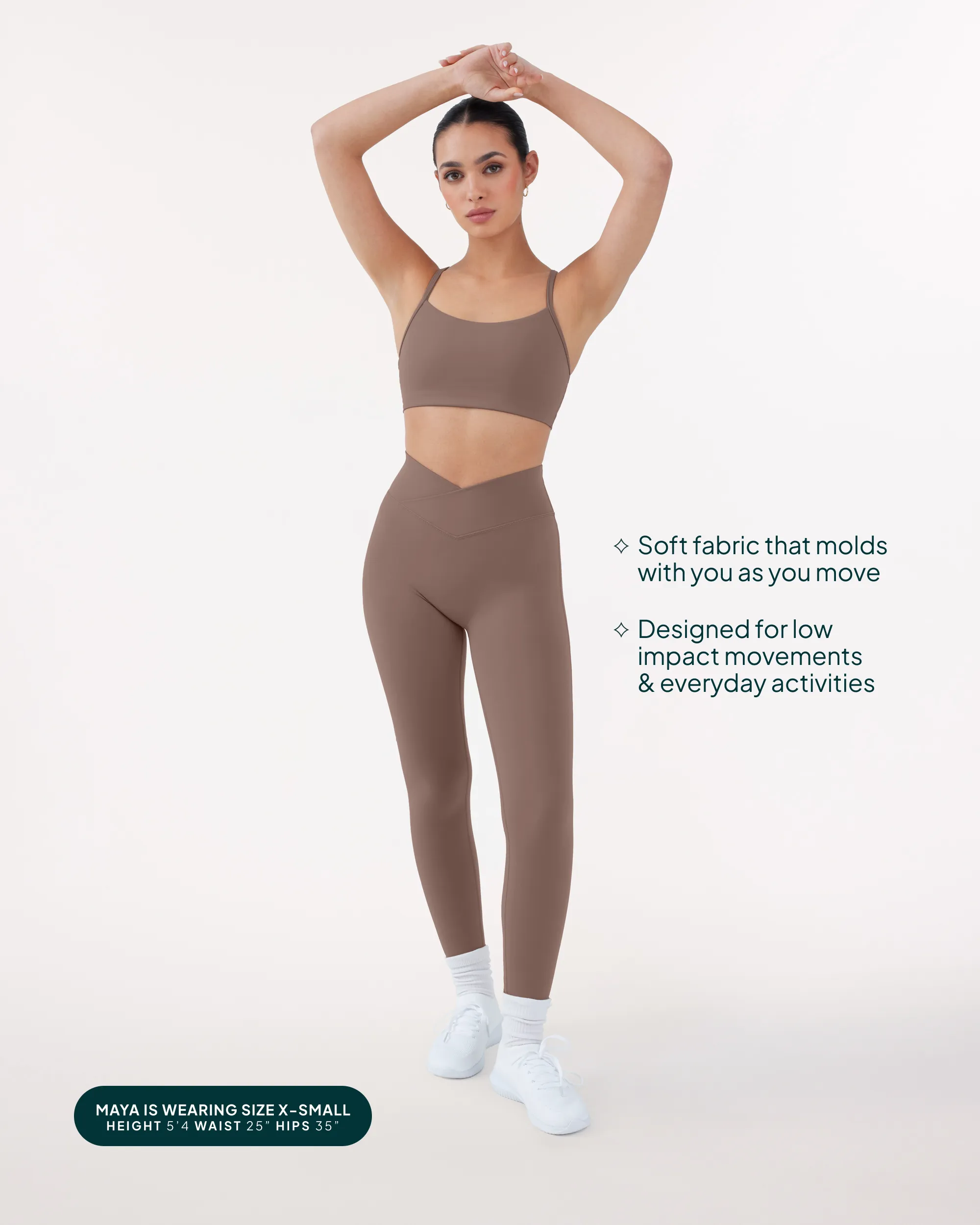 Athleisure Scrunch Crossover Leggings