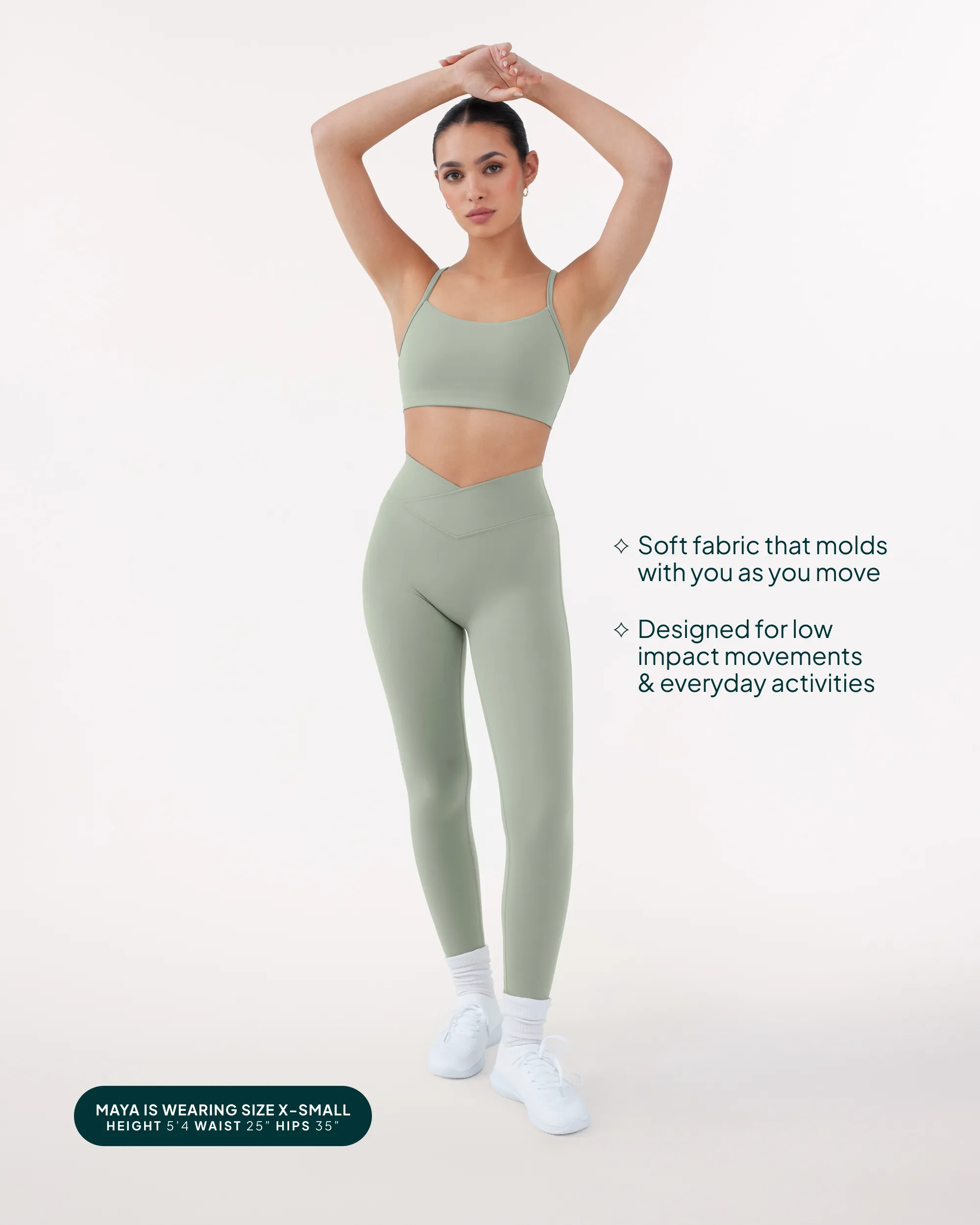 Athleisure Scrunch Crossover Leggings