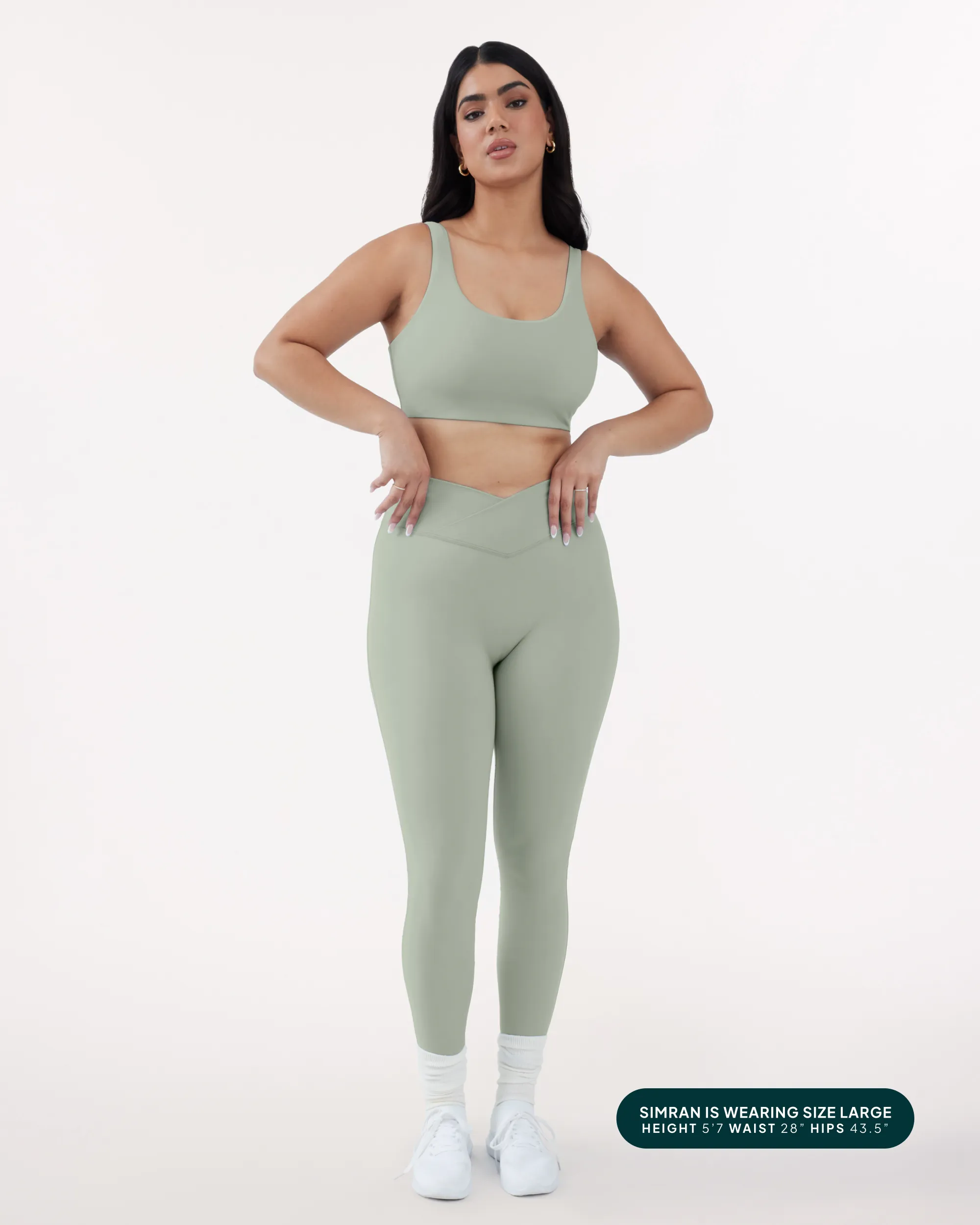 Athleisure Scrunch Crossover Leggings