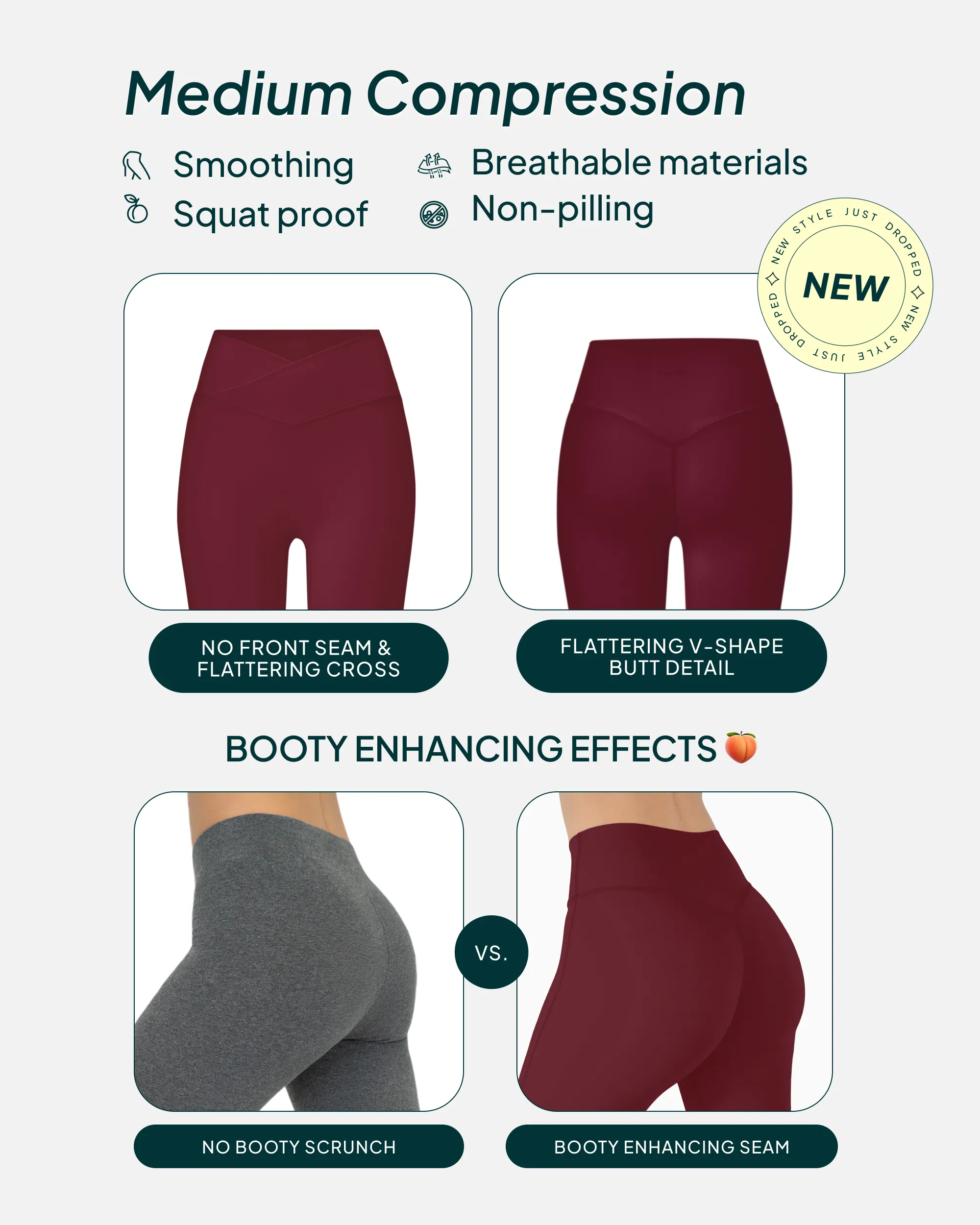 Athleisure Scrunch Crossover Leggings