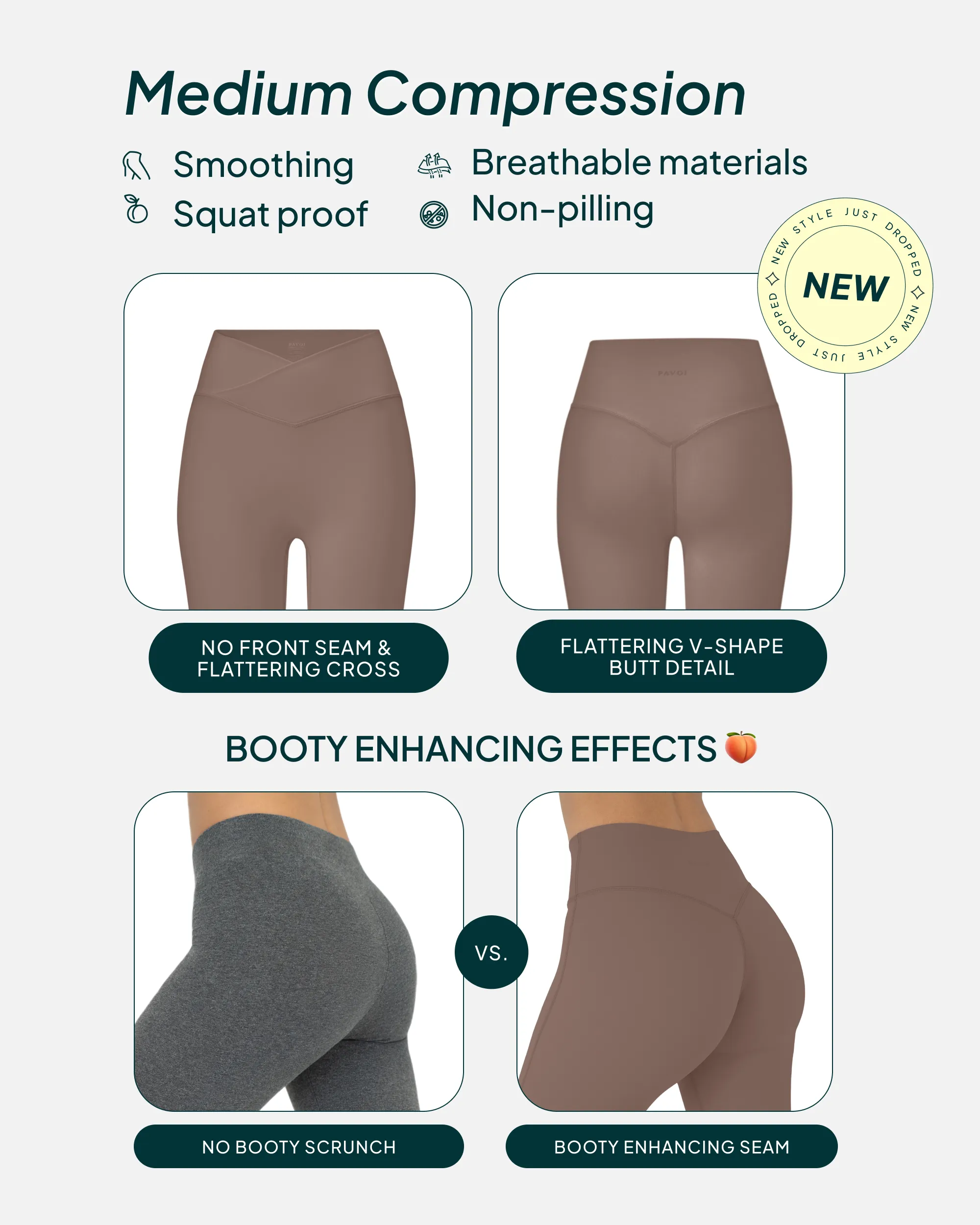 Athleisure Scrunch Crossover Leggings
