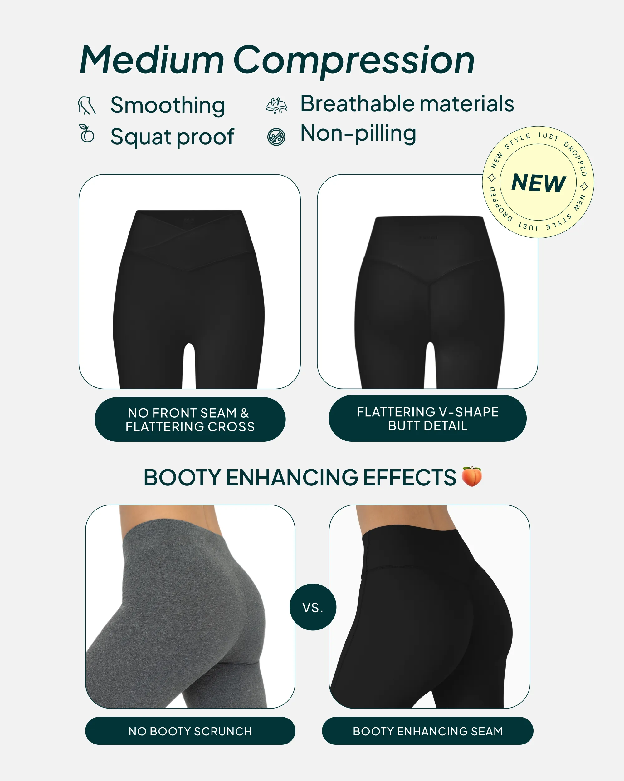 Athleisure Scrunch Crossover Leggings
