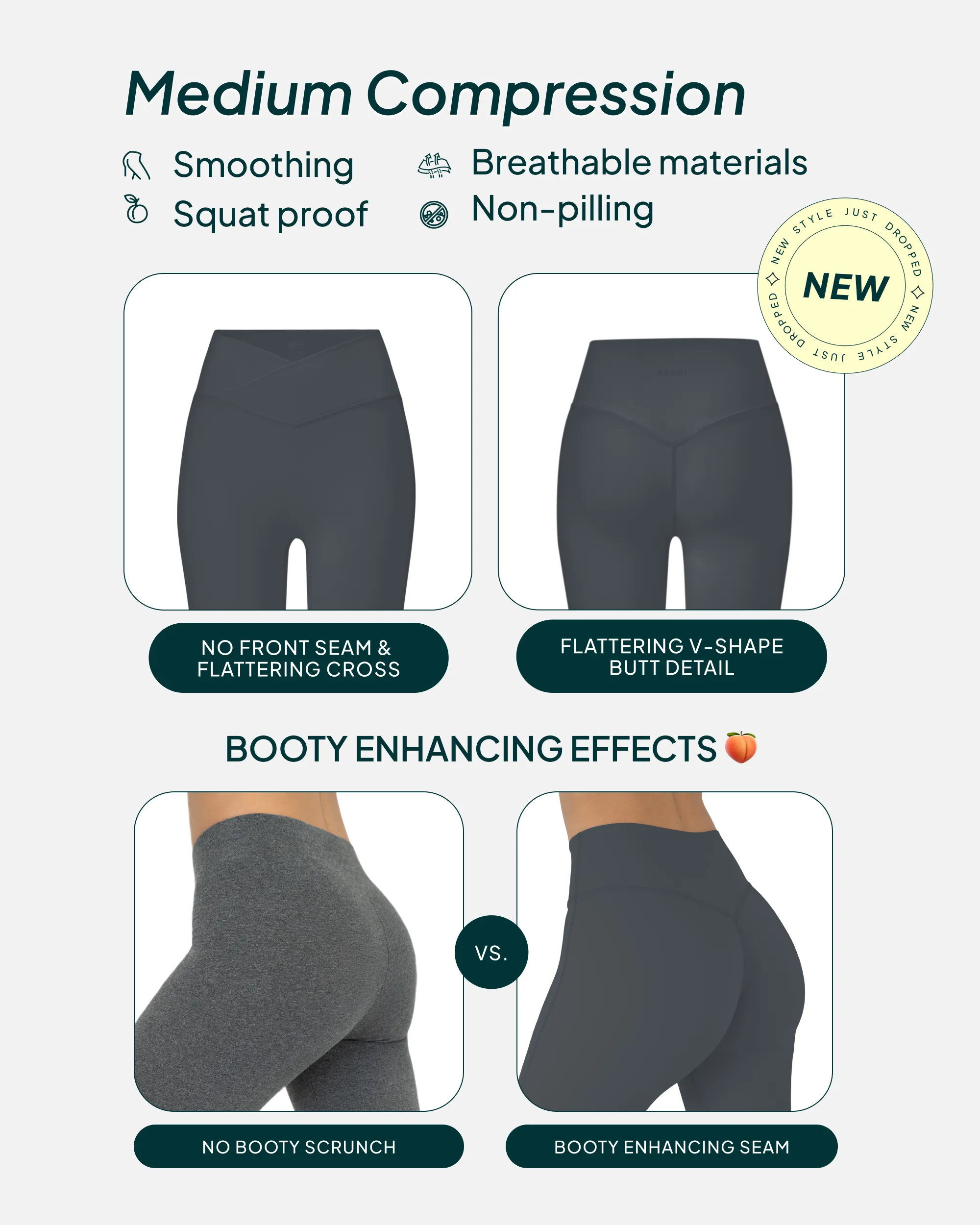 Athleisure Scrunch Crossover Leggings