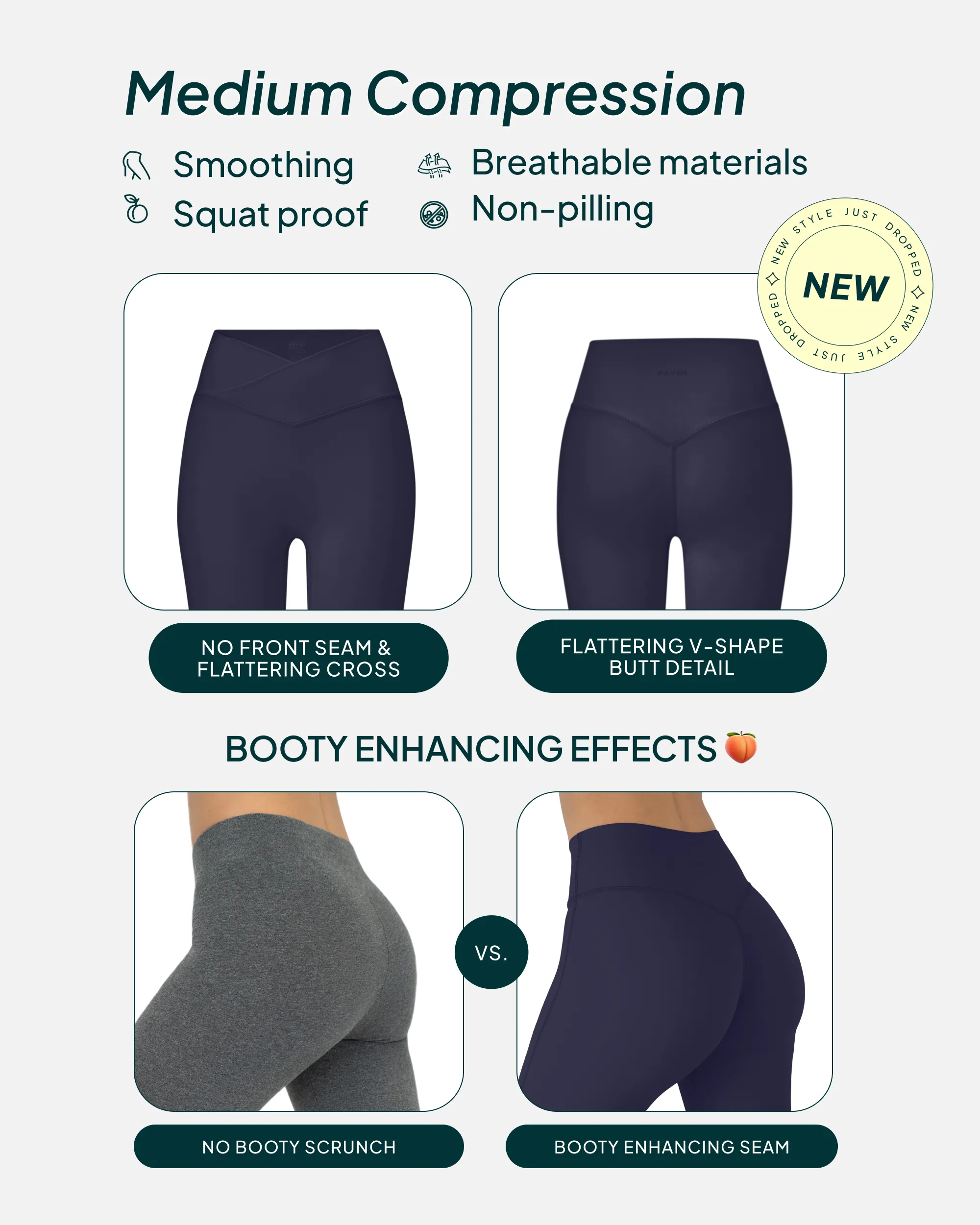 Athleisure Scrunch Crossover Leggings