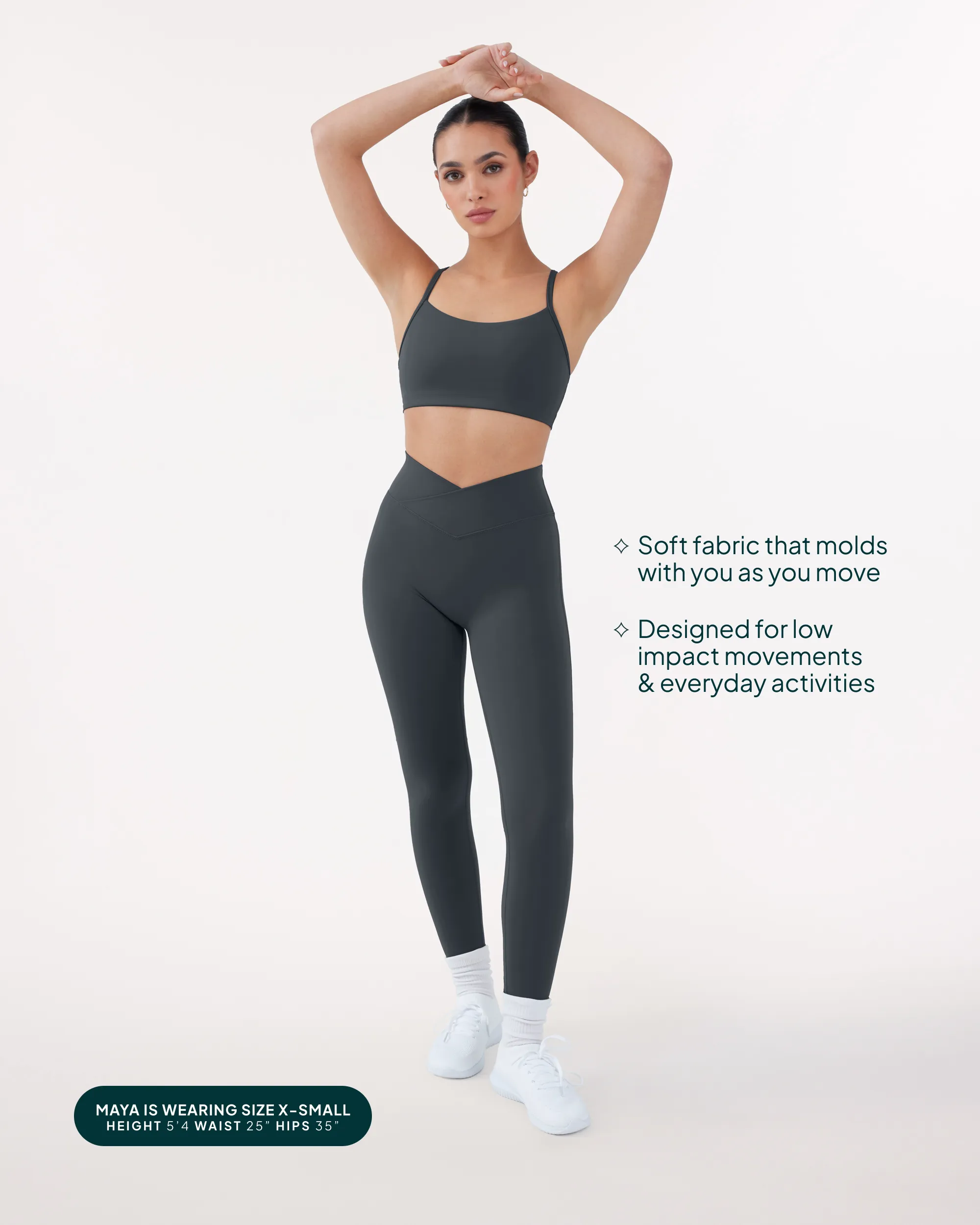 Athleisure Scrunch Crossover Leggings