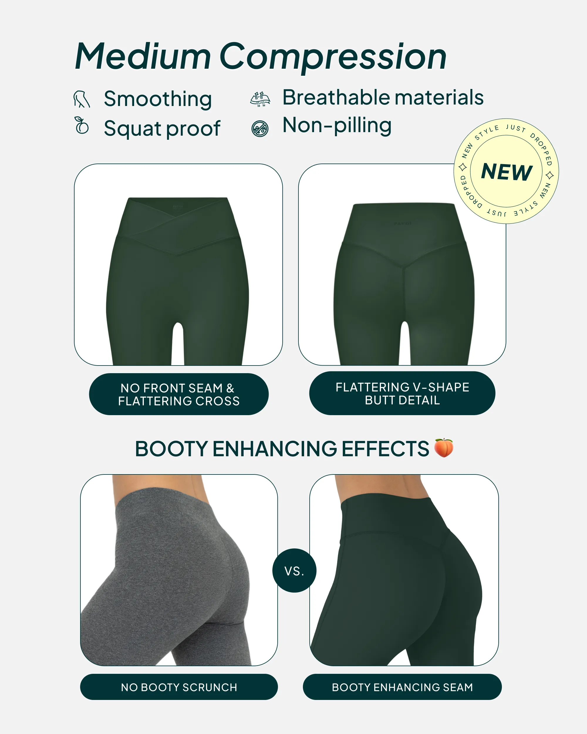 Athleisure Scrunch Crossover Leggings