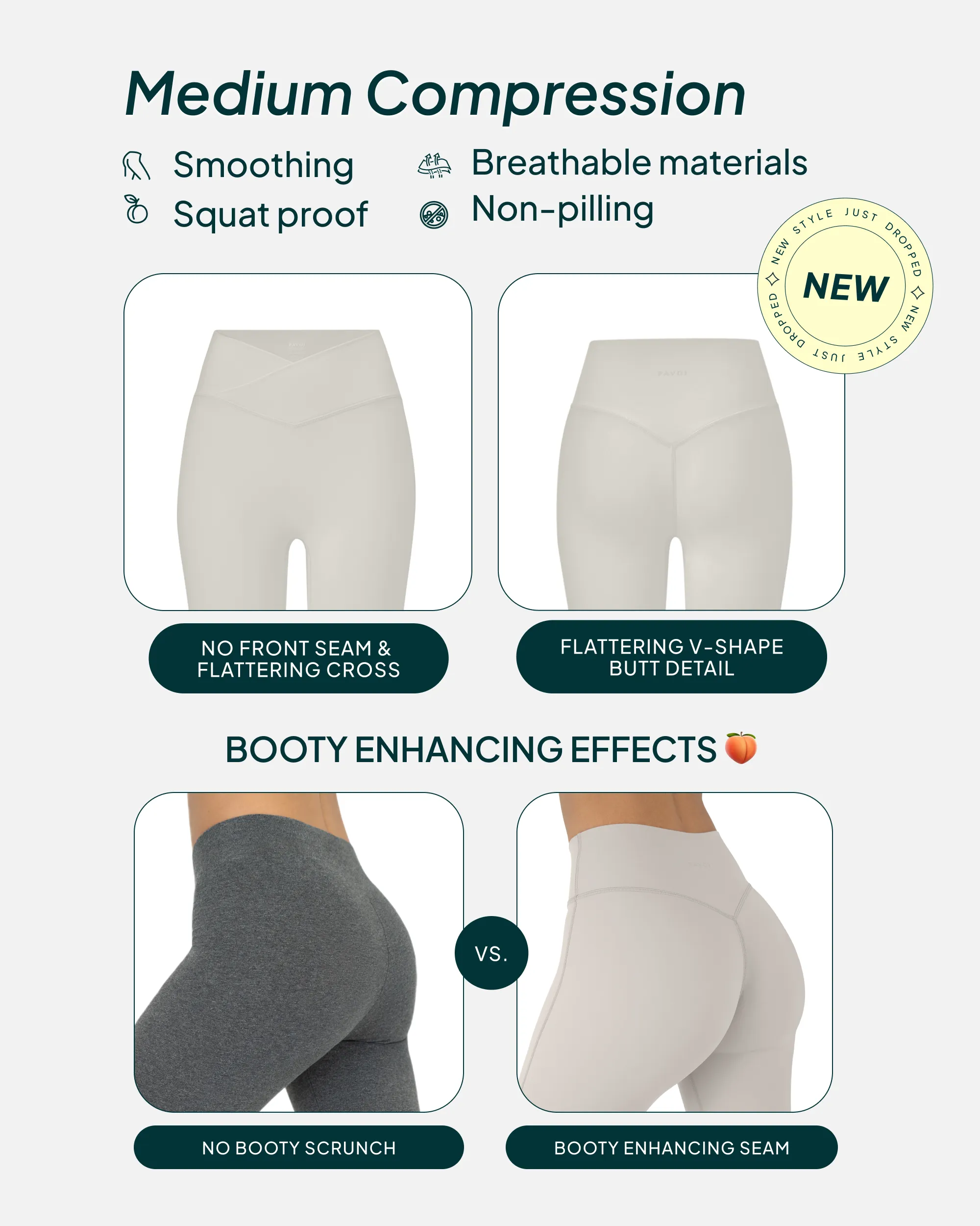 Athleisure Scrunch Crossover Leggings