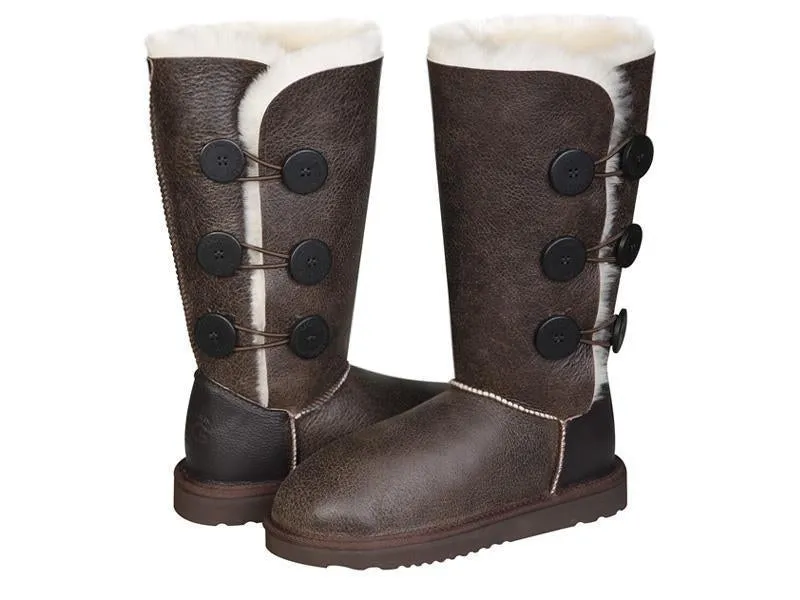 Australian UGG NAPPA Tall Button UGG Boots - 3 Colours