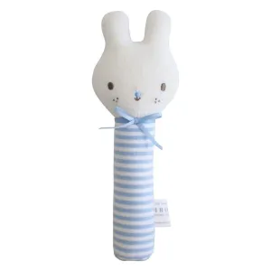 Baby Bunny Squeaker Blue Stripe