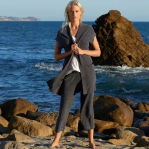 Barefoot Dreams Sleeveless long cardigan