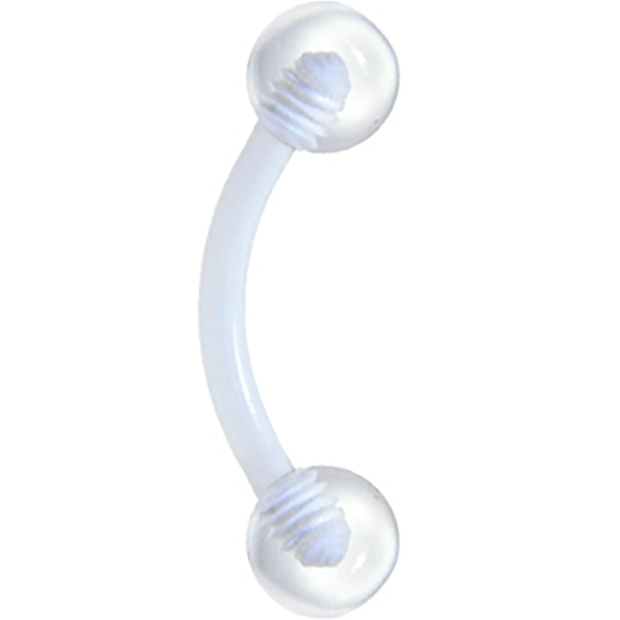 Bioplast Cool Clear Eyebrow Ring