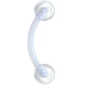 Bioplast Cool Clear Eyebrow Ring
