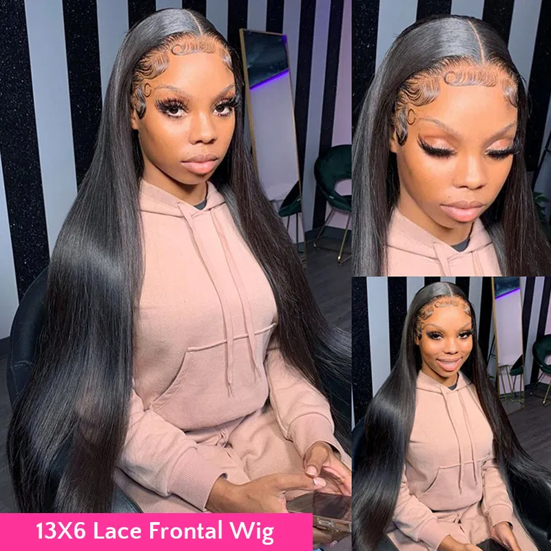 Breathable 360 Straight Lace Wig Pre-Plucked With Baby Hair 100% Virgin Human Hair Wigs
