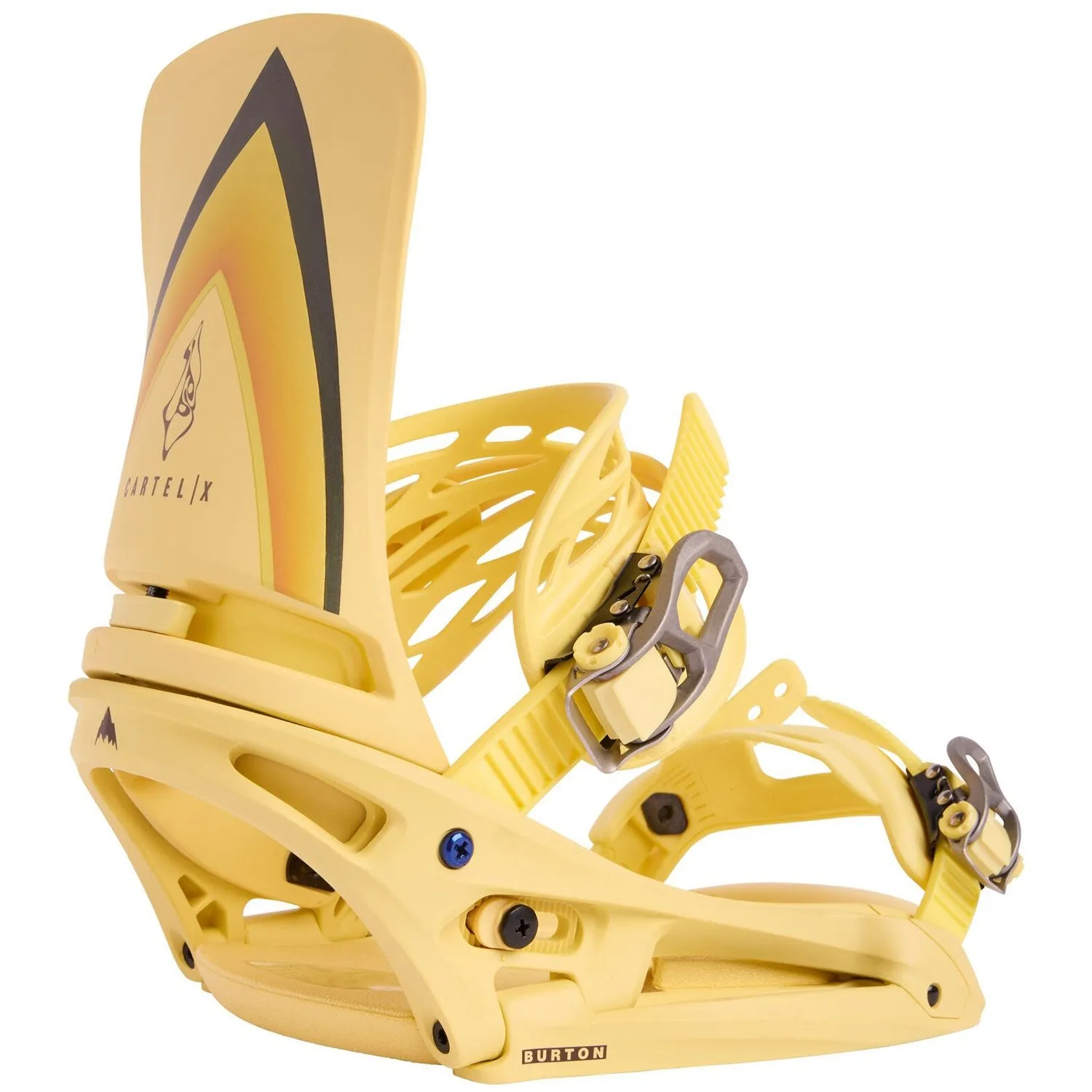 Burton Cartel X EST Mens Snowboard Bindings Cream / Graphic