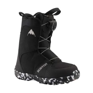 Burton Kids' Grom BOA Boot Black 2024