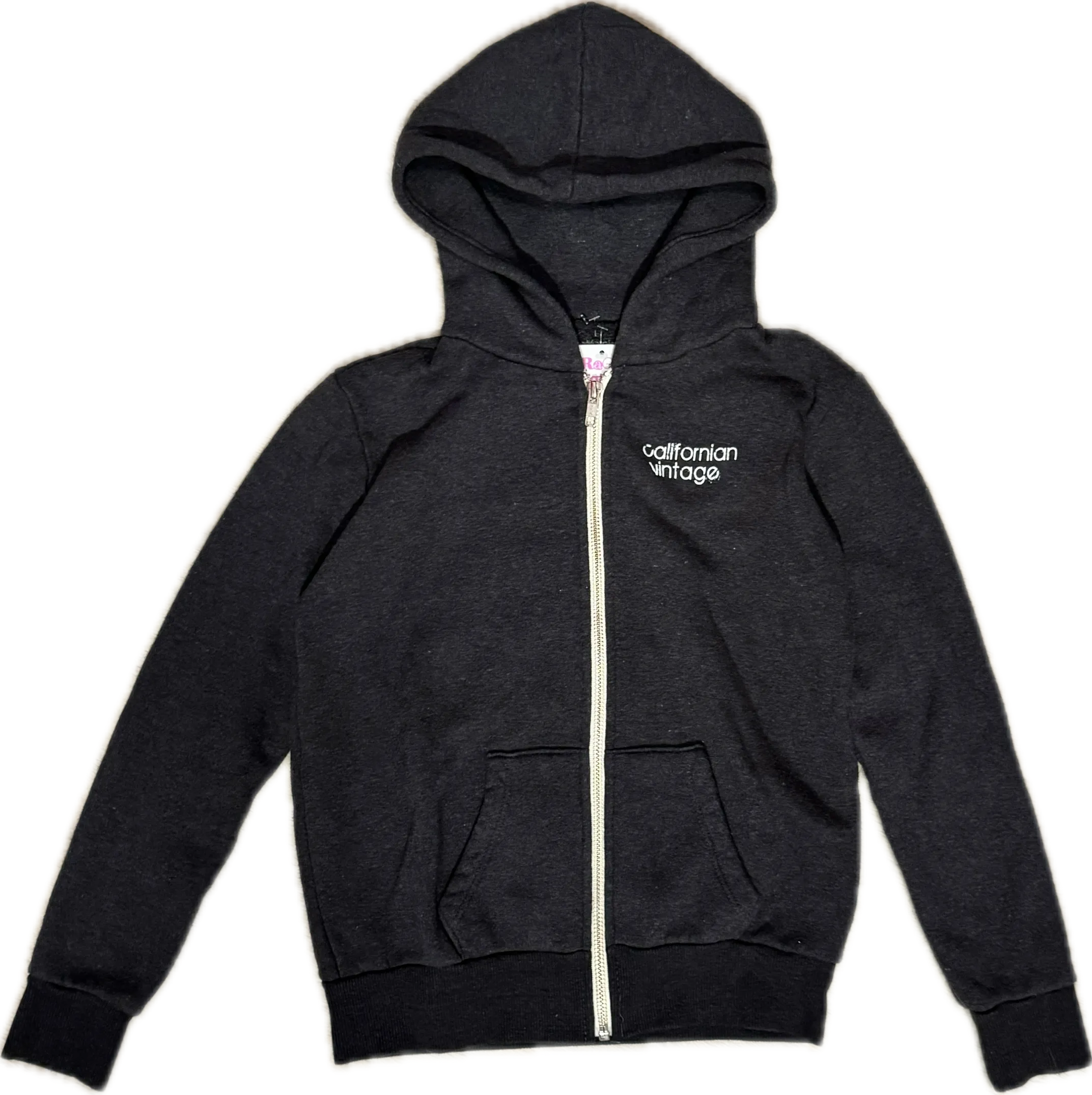 Californian Vintage- Astro Zip-up Hoodie (charcoal)