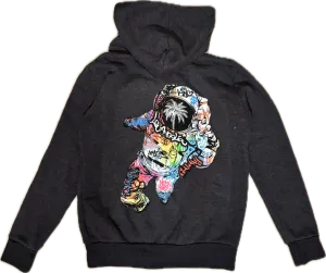 Californian Vintage- Astro Zip-up Hoodie (charcoal)