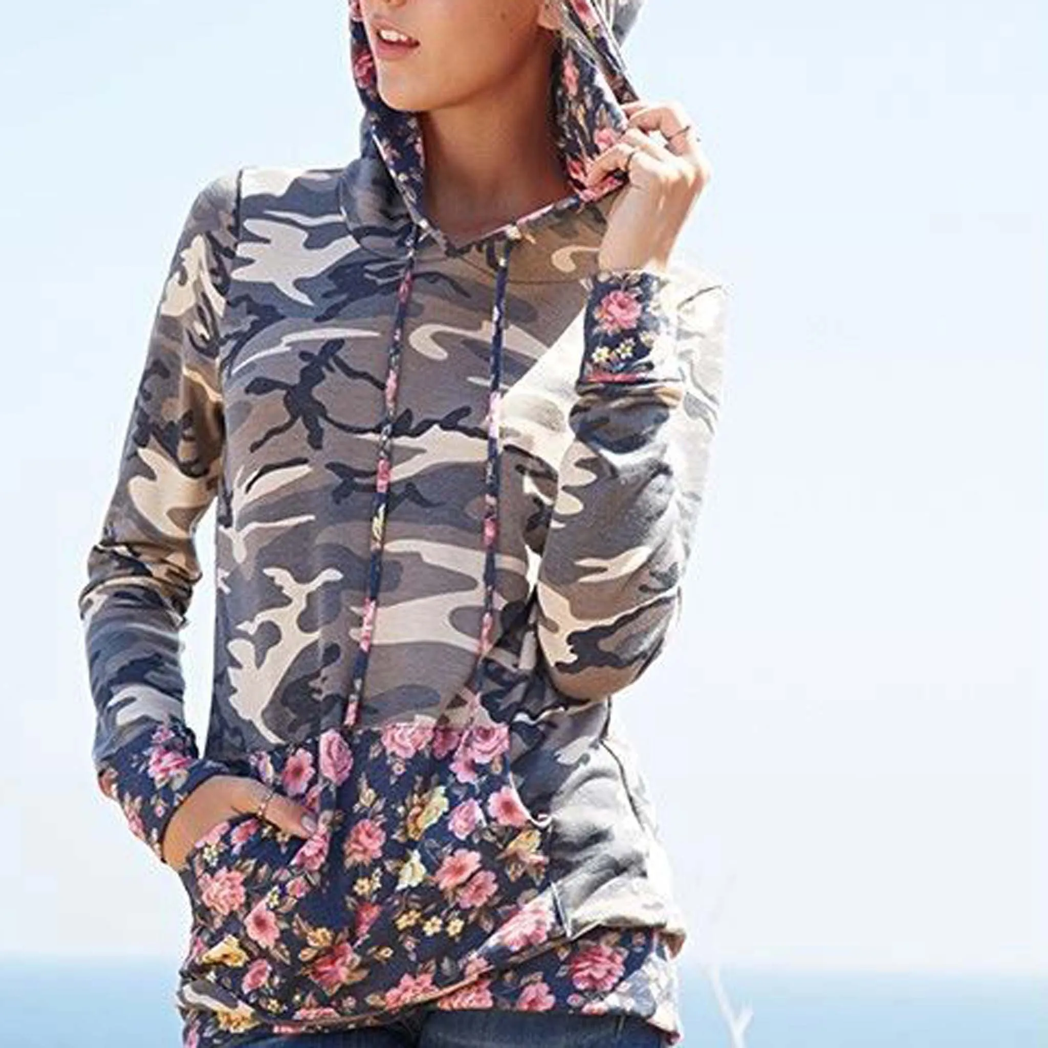 Camo Rose Hoodie