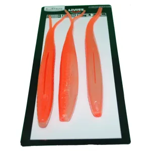 Catch 10" Black Label Livies Softbait Glowing Gurnard UV   Glow 3 Pack