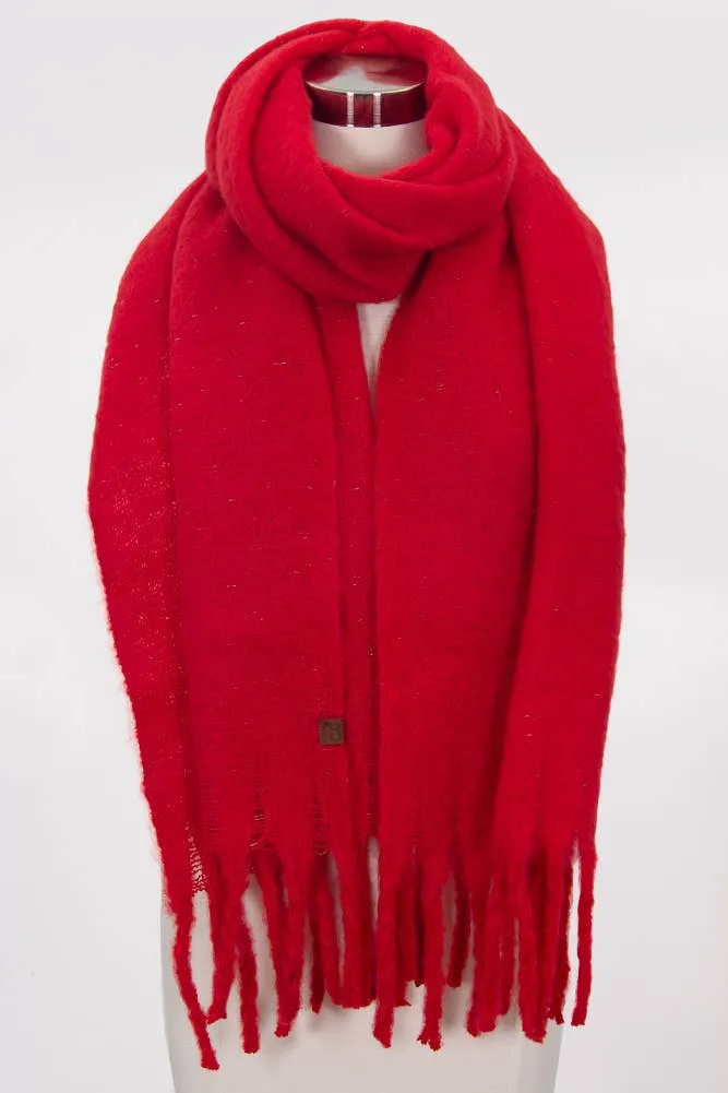 C.C Solid Woven Winter Scarf
