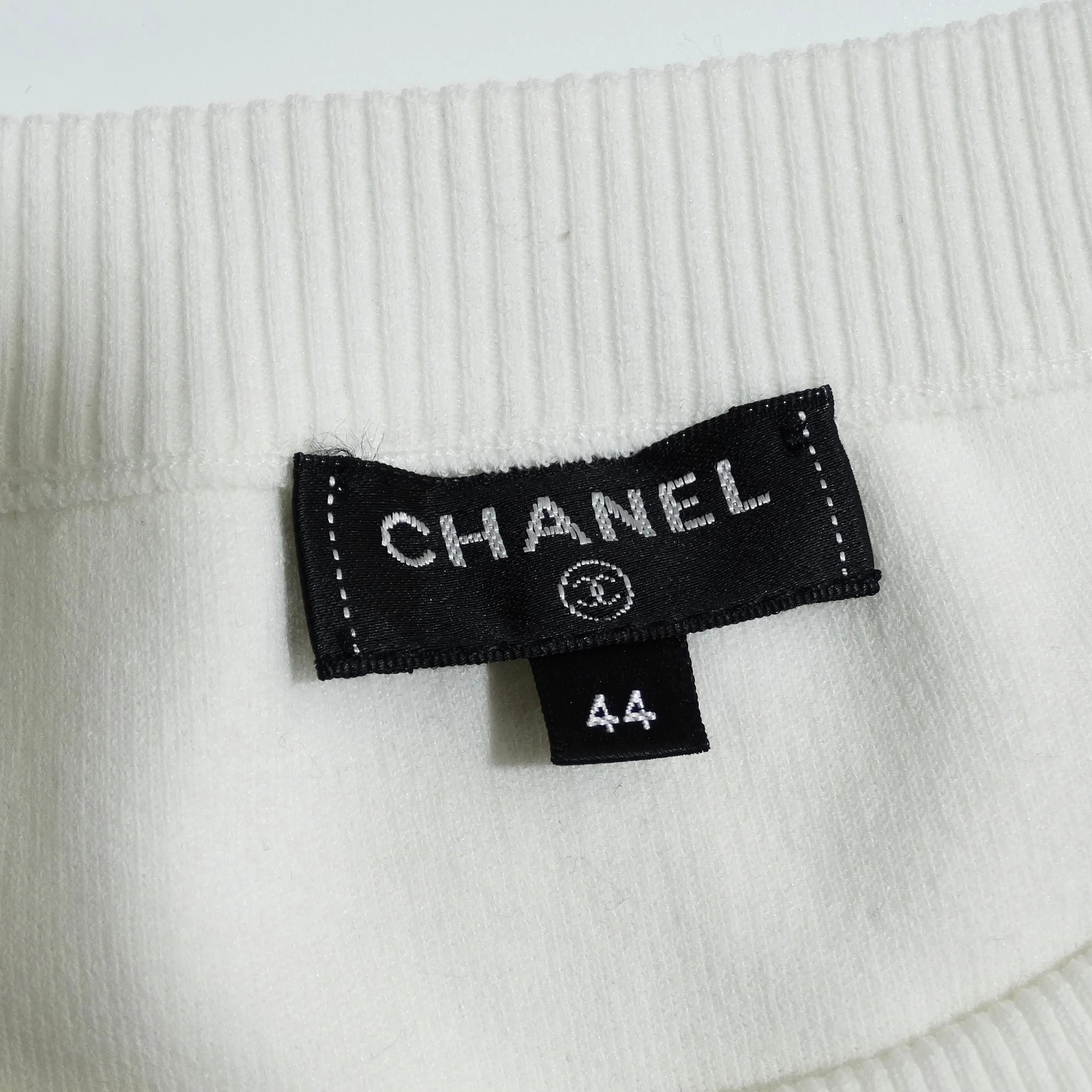 Chanel 2018 Water Drop Embellished Cotton Dress