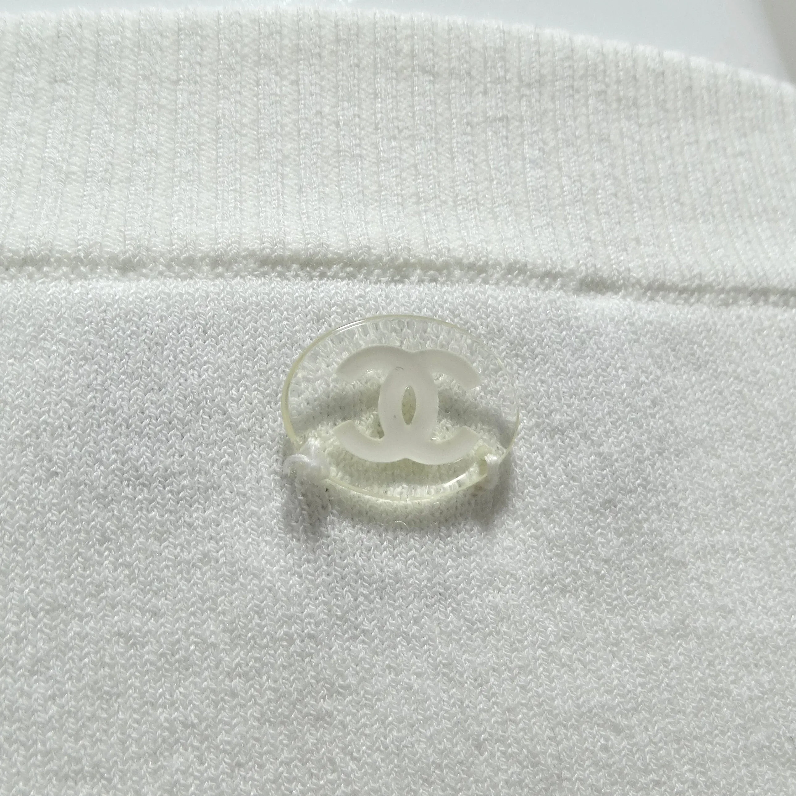 Chanel 2018 Water Drop Embellished Cotton Dress