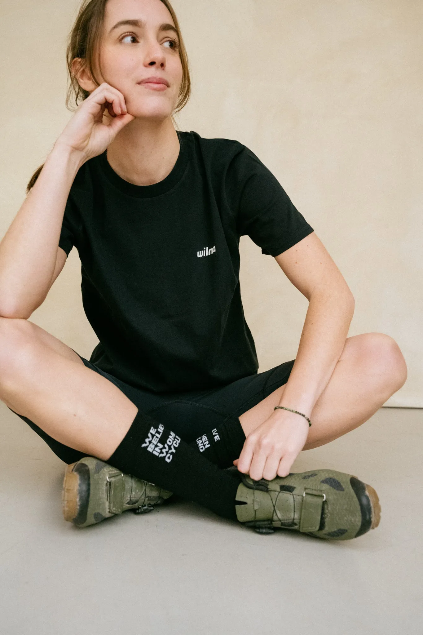 Chaussettes mérinos noire - Margaux