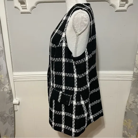 Christian Siriano Black and White Cape/Vest Set Size 14/16 (NWT)