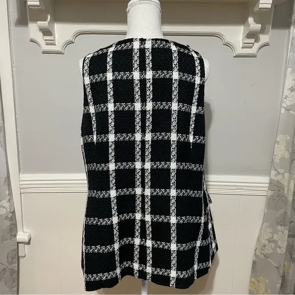 Christian Siriano Black and White Cape/Vest Set Size 14/16 (NWT)