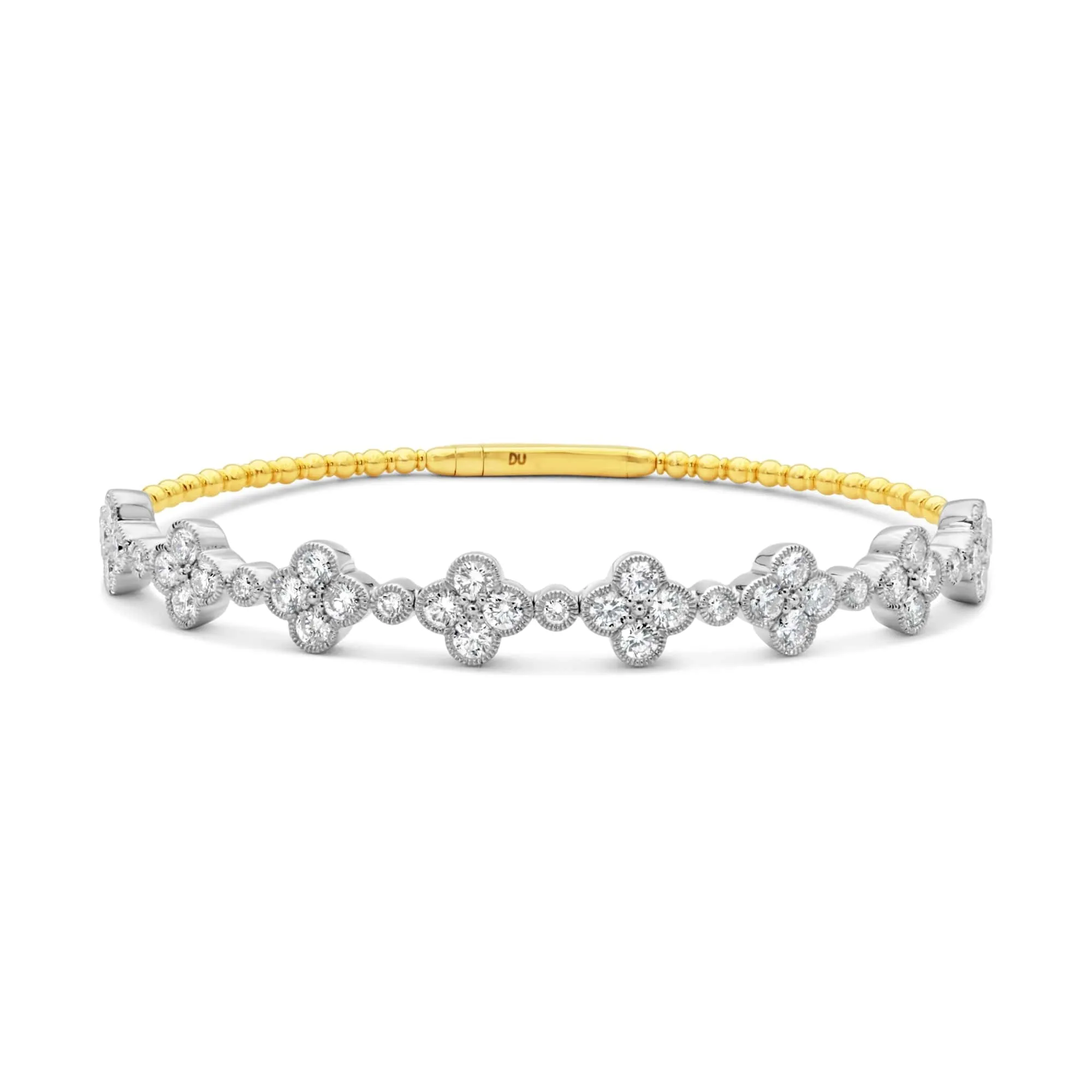 Clover Diamond Flex Bangle