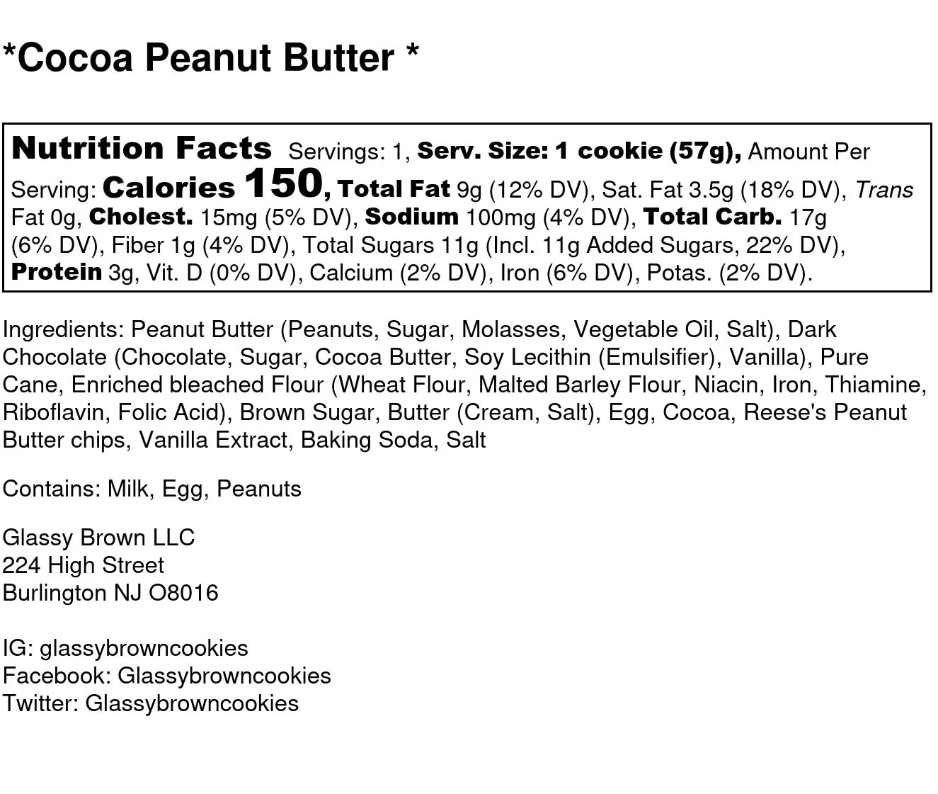 Cocoa Peanut Butter